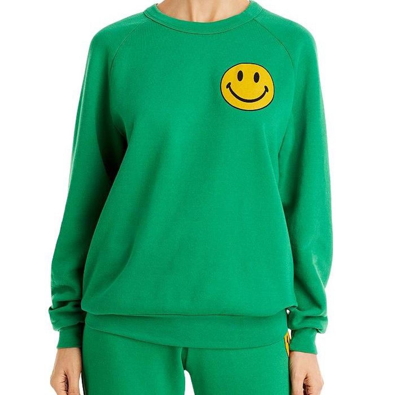 Aviator nation smiley face crewneck high quality