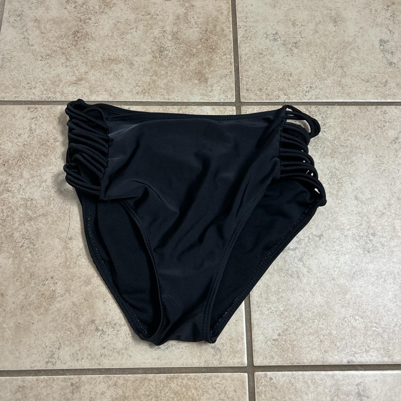 Black hirise bathing suit bottom Size S Depop