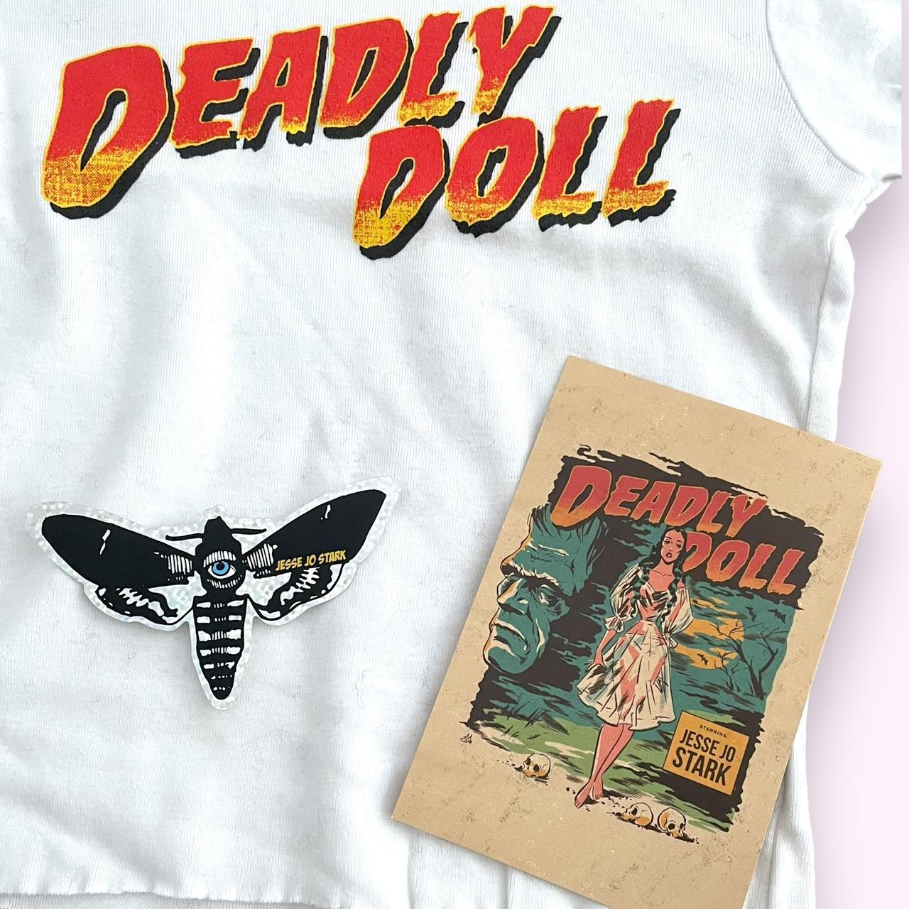 日本未発売 Deadly doll Jesse Jo Stark tour tee BLACK Uber cool official Jesse Jo Stark Deadly Doll retro | Depop
