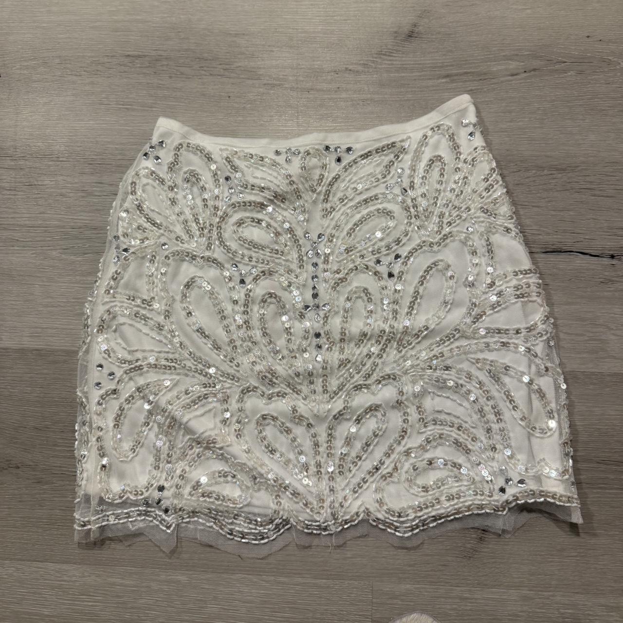 Women's Skirt - White/Cream - XS – Mini white seq… - image 3