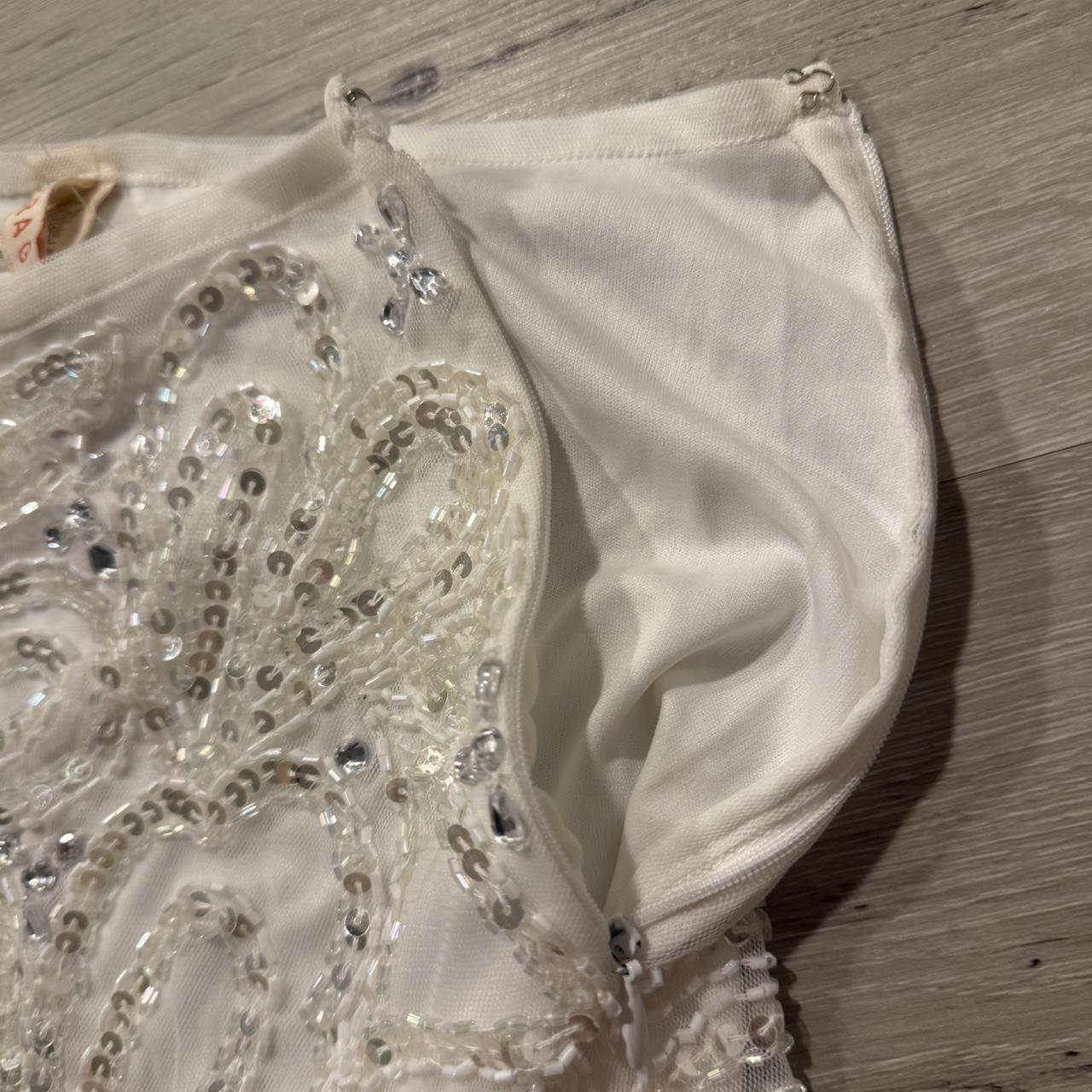 Women's Skirt - White/Cream - XS – Mini white seq… - image 5