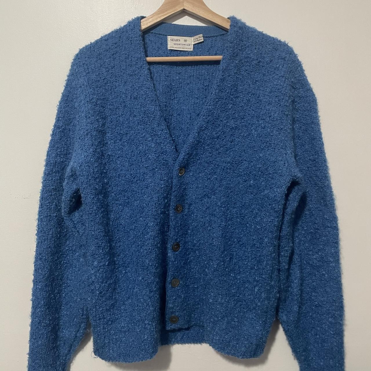 Vintage 70s 60s Mohair Cardigan KURT COBAIN Size... - Depop