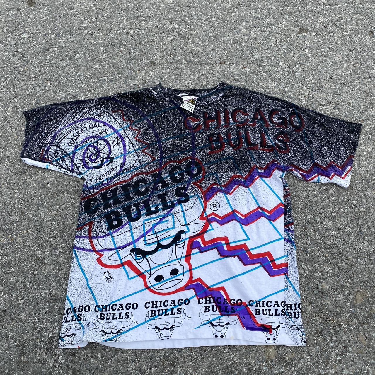 Vintage 90s NBA Chicago Bulls AOP T-Shirt