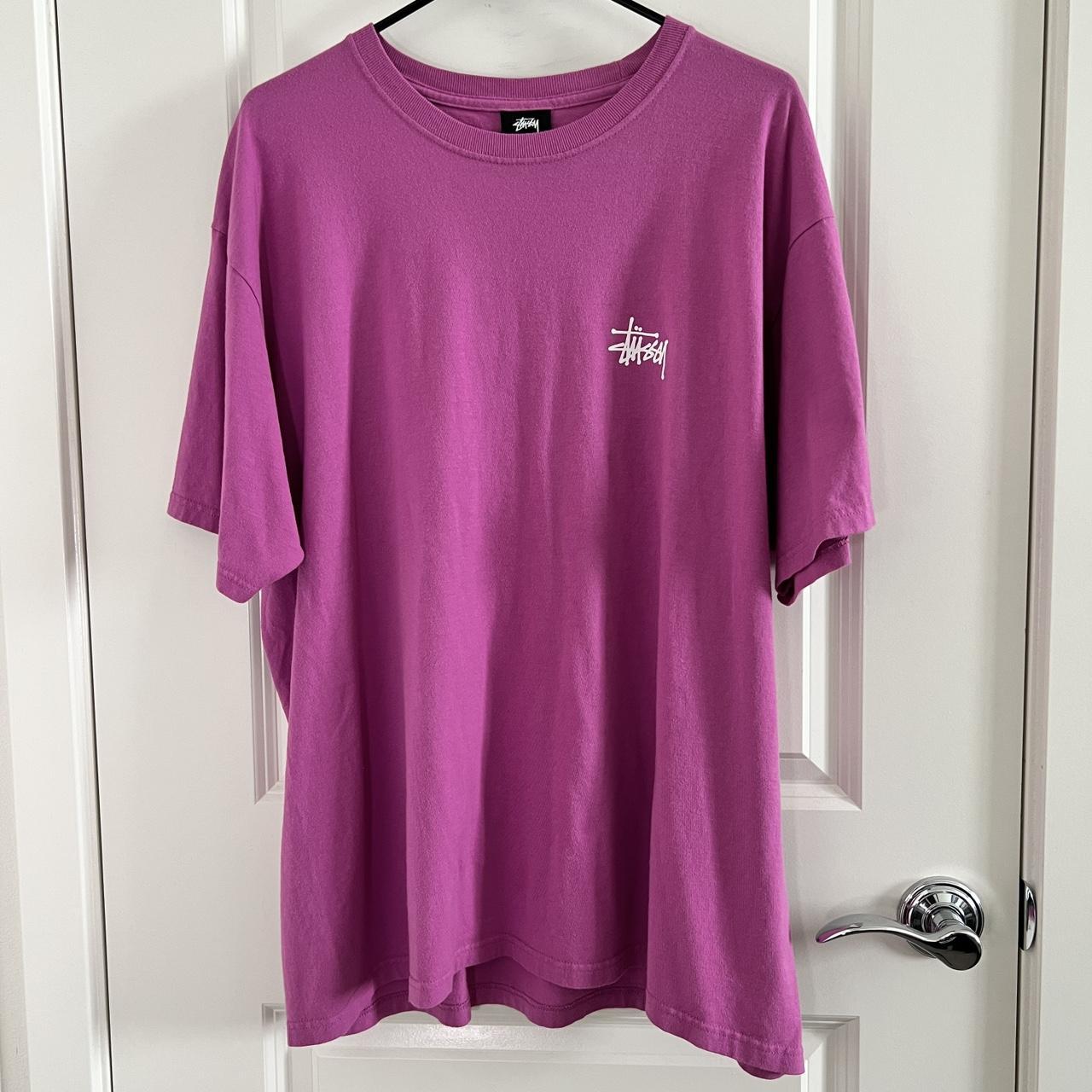 Stussy basic tee store pink