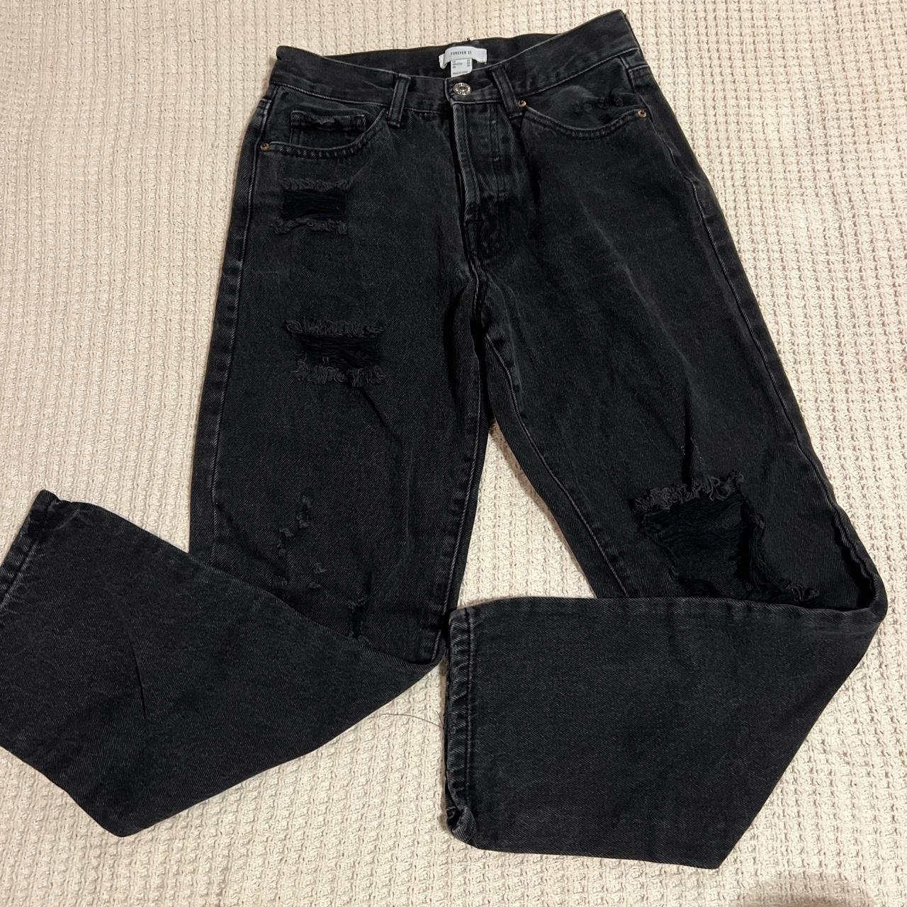 High Waisted Black Mom Jeans Forever 21 Black Denim Mom Jeans O