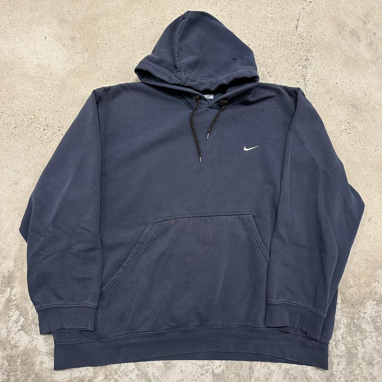 2000’s Nike Navy Blue Hoodie Size XL Fits... Depop