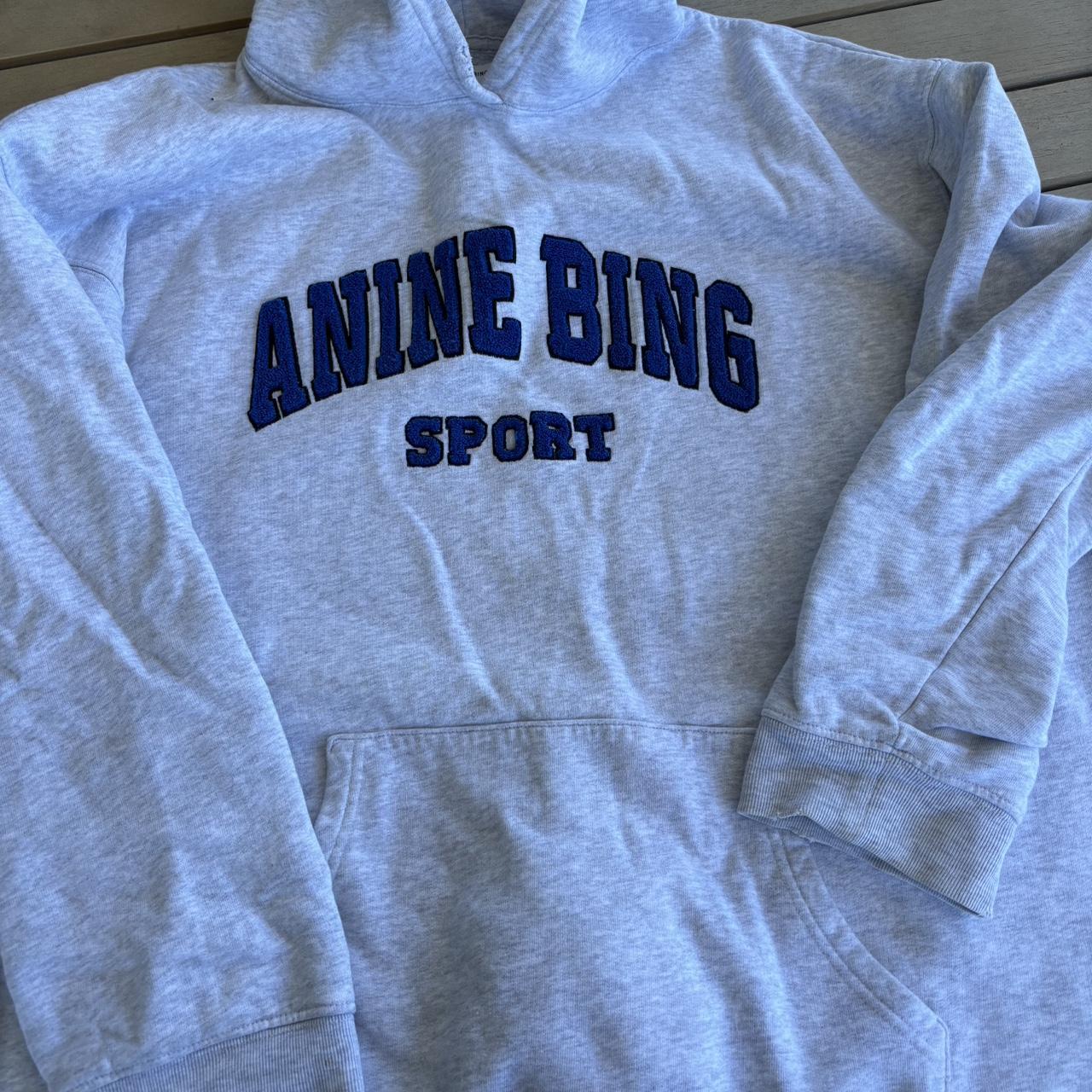 Annie Bing grey hoodie Size M - Depop