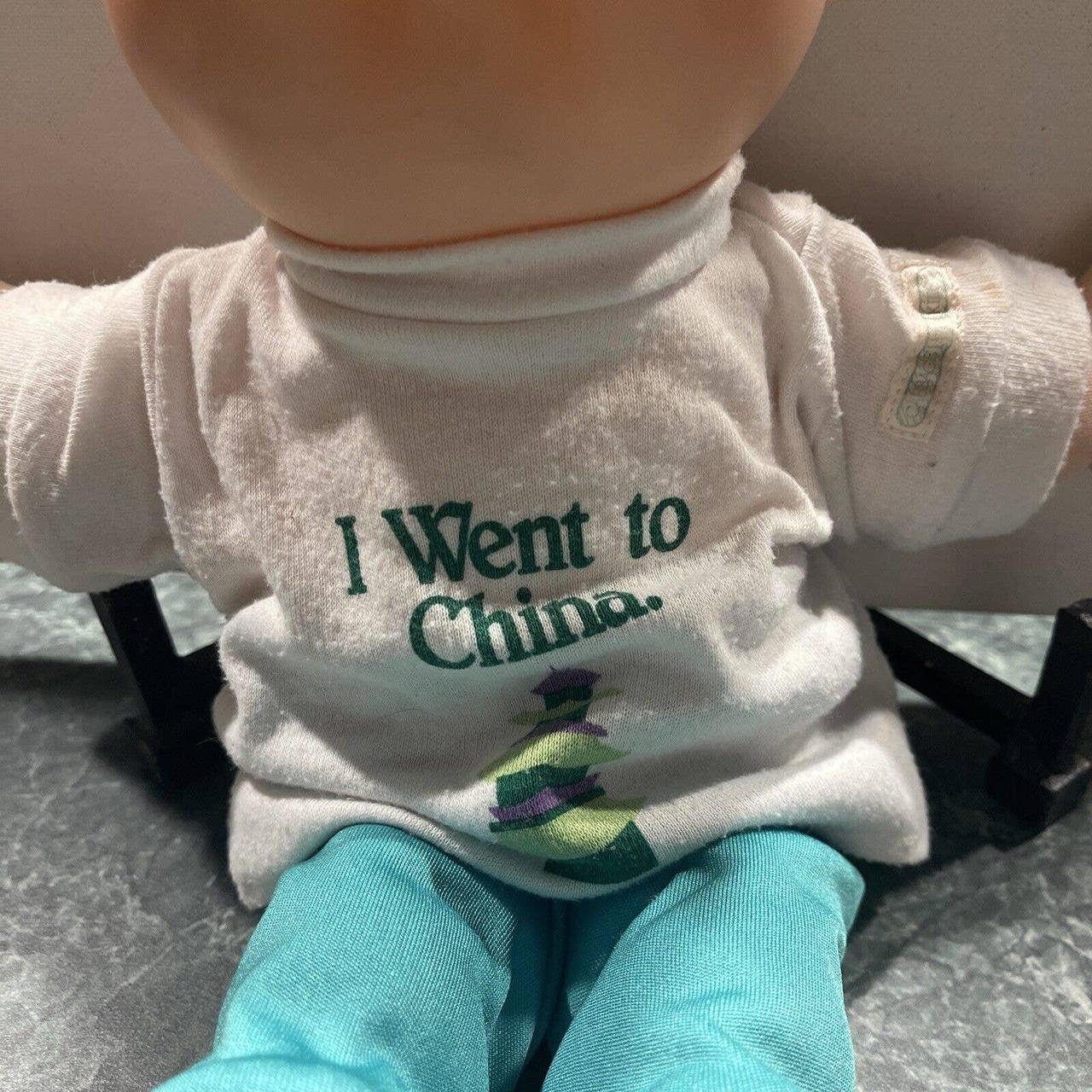 Vintage 1988 Cabbage Patch Doll Black Hair Blue Depop