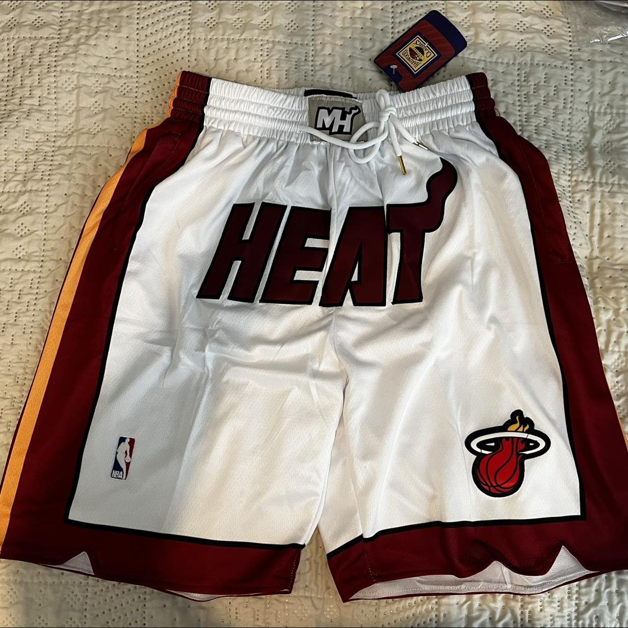 Miami Heat Just Don pink “South Beach” shorts Mens - Depop