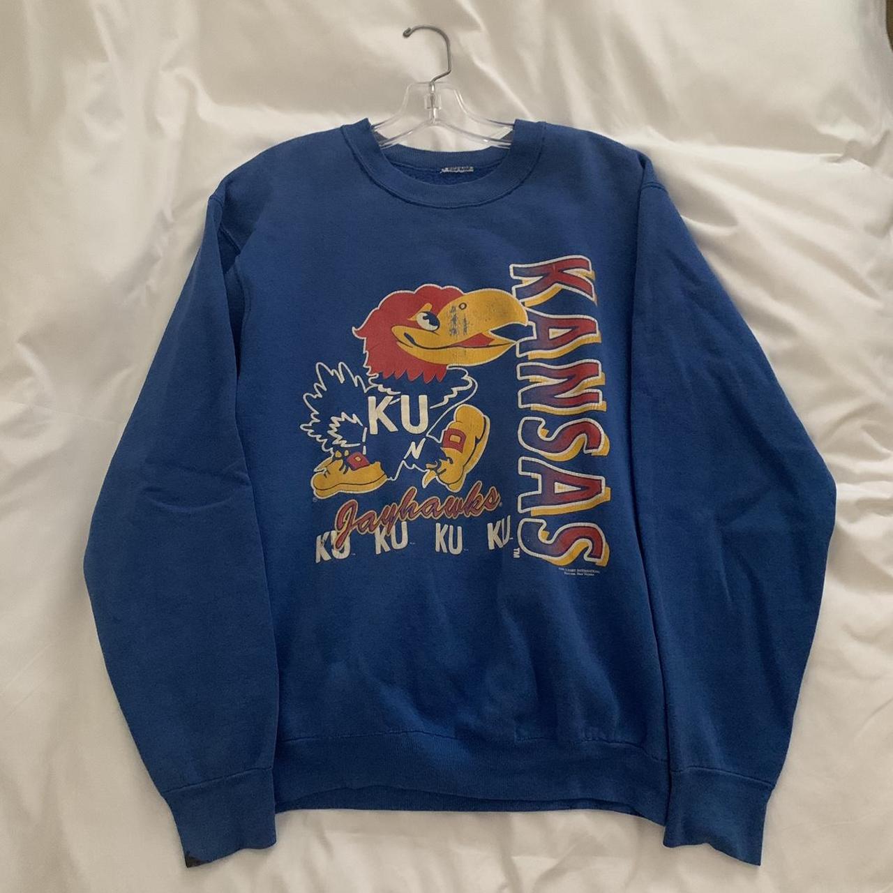 vintage Kansas University sweatshirt size medium Depop