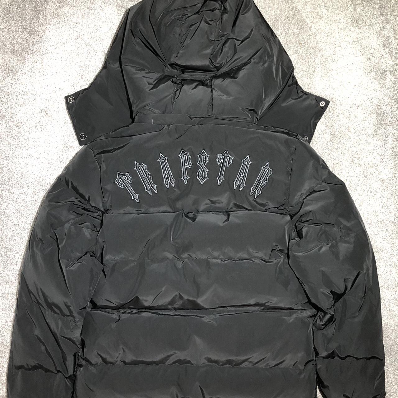 Trapstar Irongate Detachable Hooded Blackout Puffer... - Depop