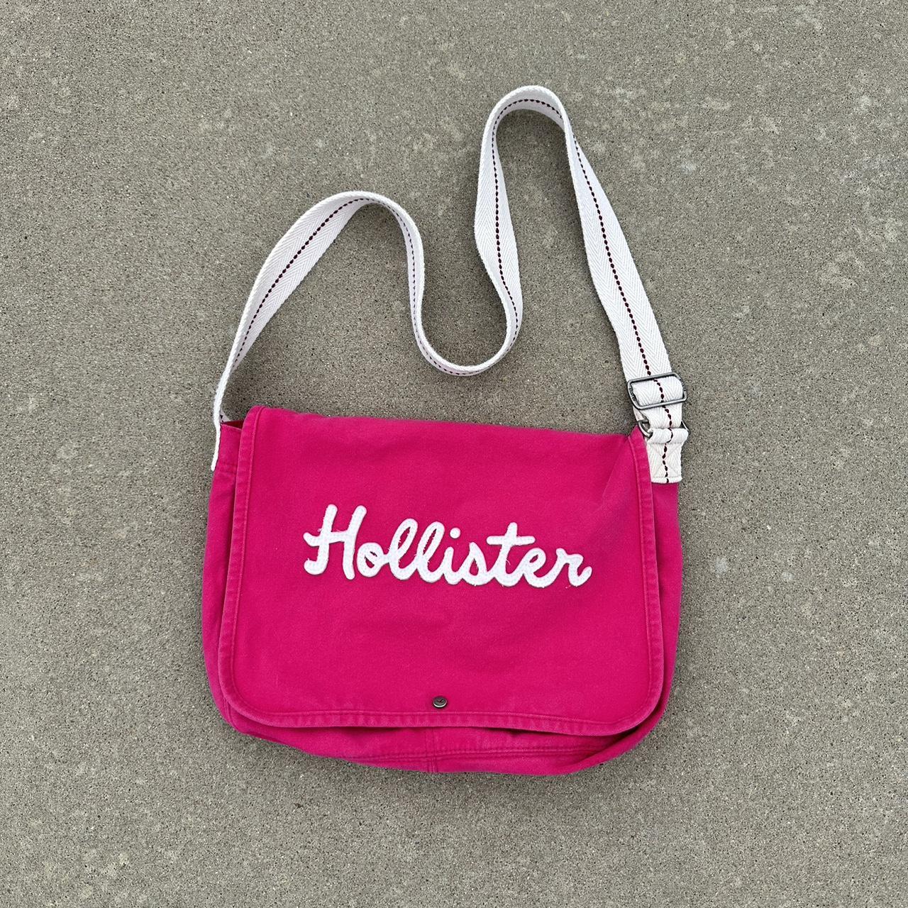 Hollister 2000s y2k Hot Pink Messenger Crossbody