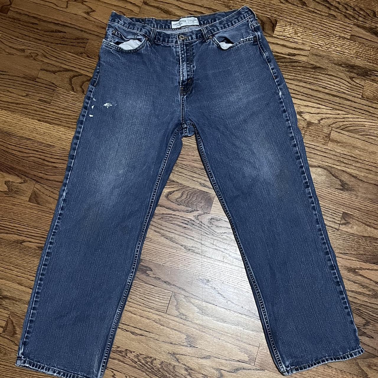 Blue baggy jeans 32 inseam 36 waist Very small... - Depop