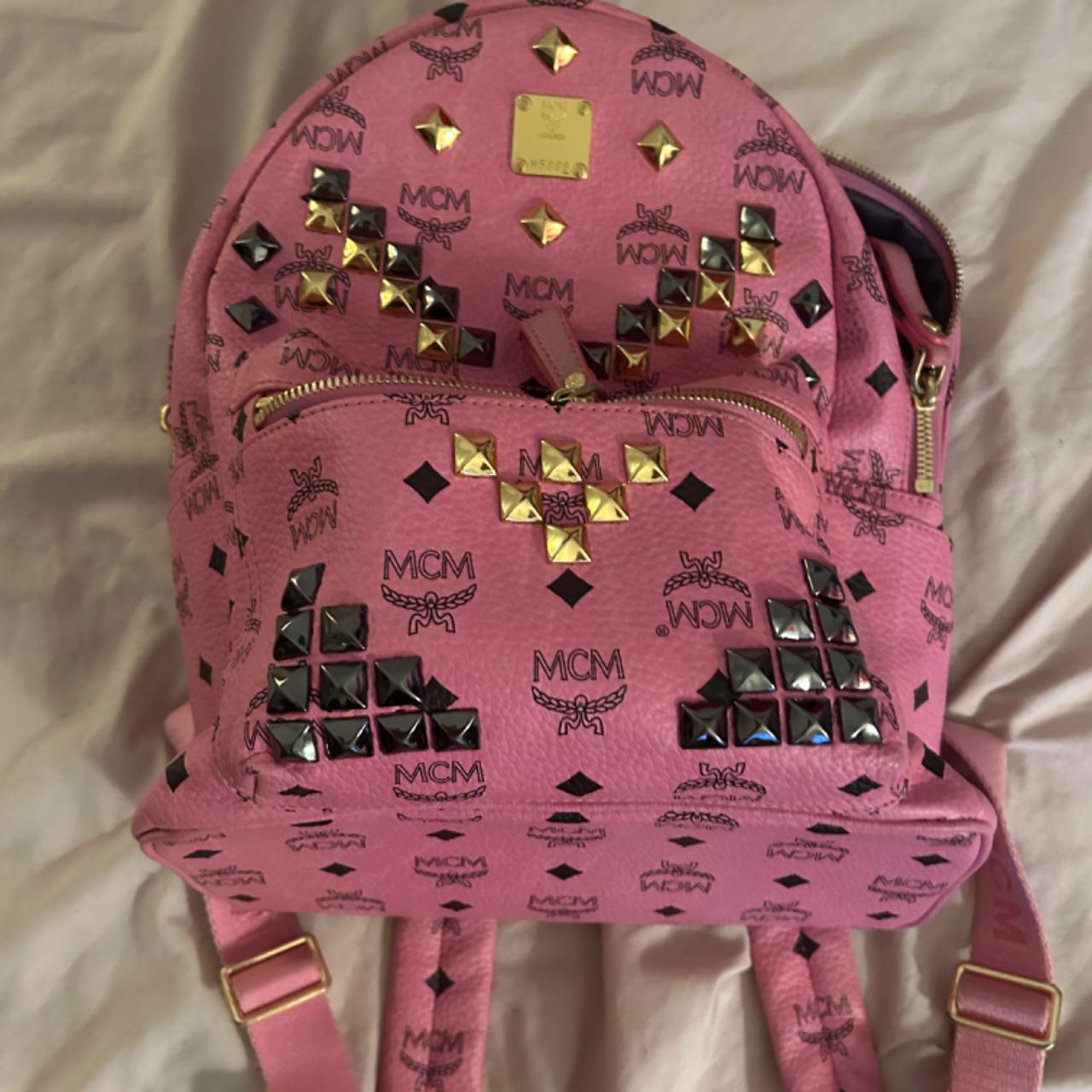 baby pink mini mcm purse ! #pink #mcm #mini #y2k - Depop