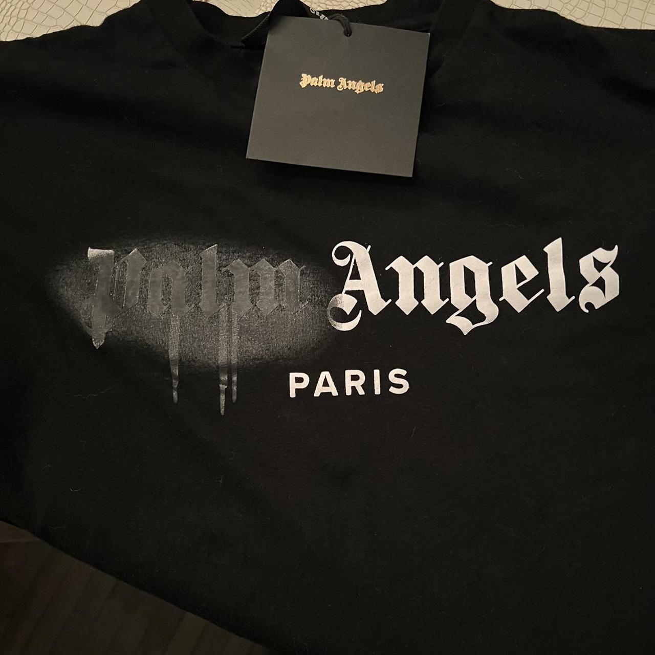 PALM ANGELS Paris Spray Original Tee Size - Depop