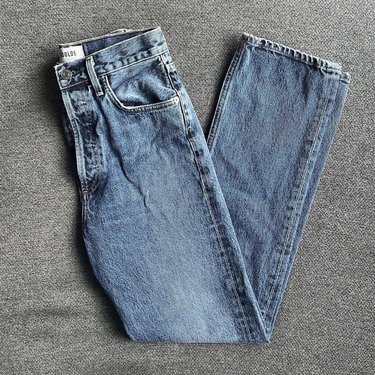 AGOLDE High Waisted Dark Wash Jeans Amazing Quality Depop