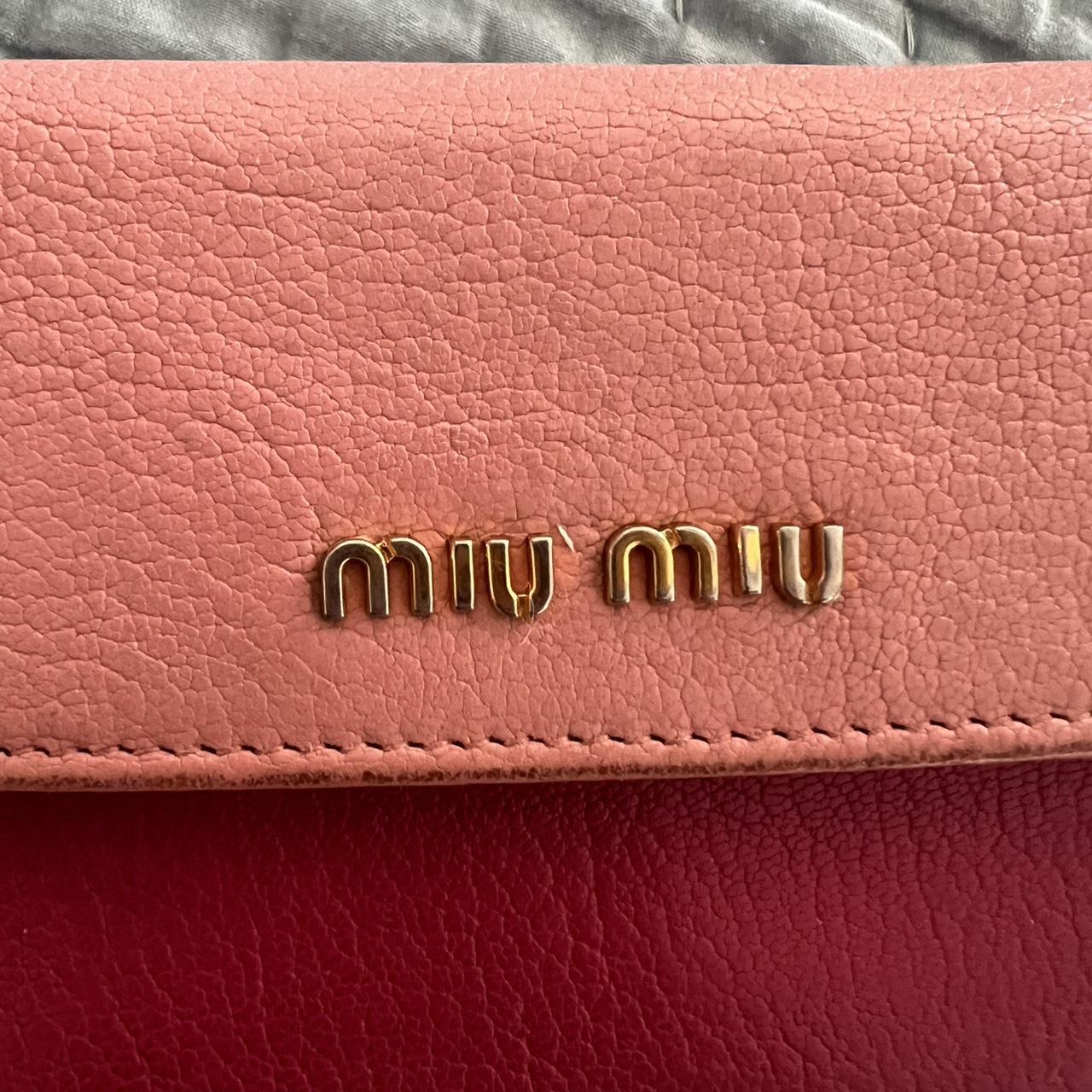 Miu Miu Women's Wallets - Pink/Red – Miu Miu long… - image 5