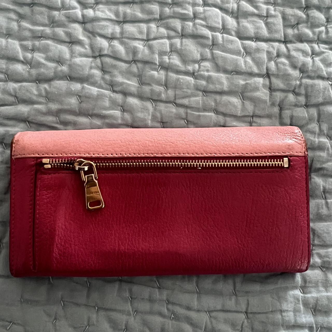 Miu Miu Women's Wallets - Pink/Red – Miu Miu long… - image 6