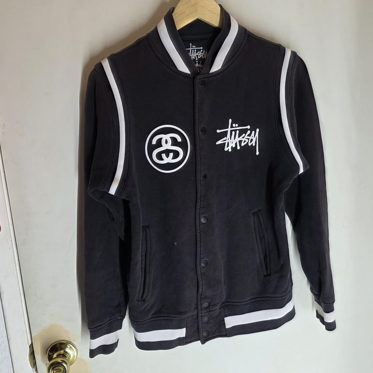 【たつや】Stussy kodp varsity jacket➕ シャツ 2000's Stussy Varsity Jacket Letterman - | Depop