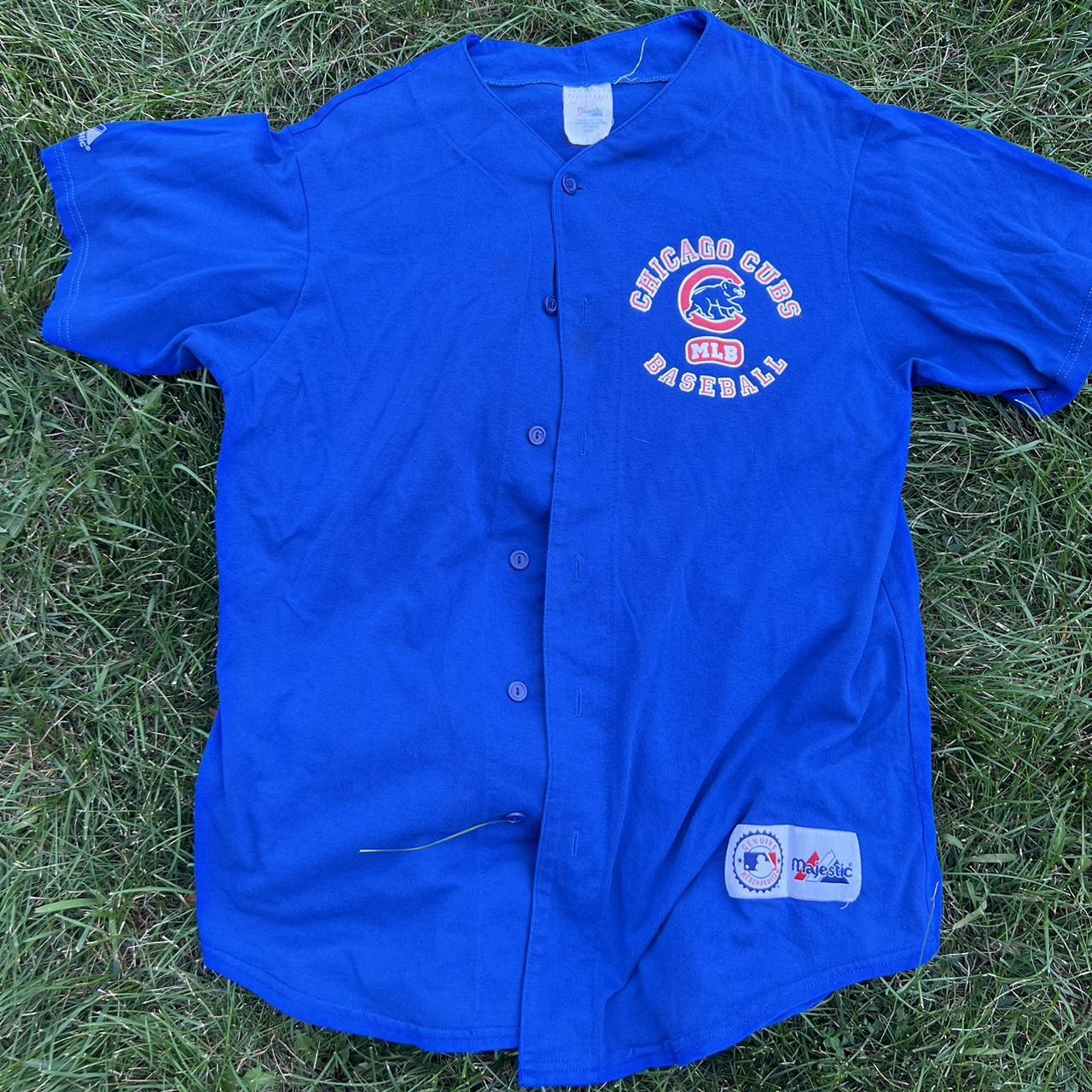 Cubs button outlet up jersey