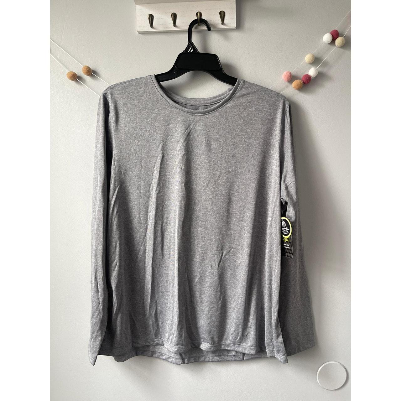 Athletic Works Gray XXL Long Sleeve Activewear Shirt. Depop