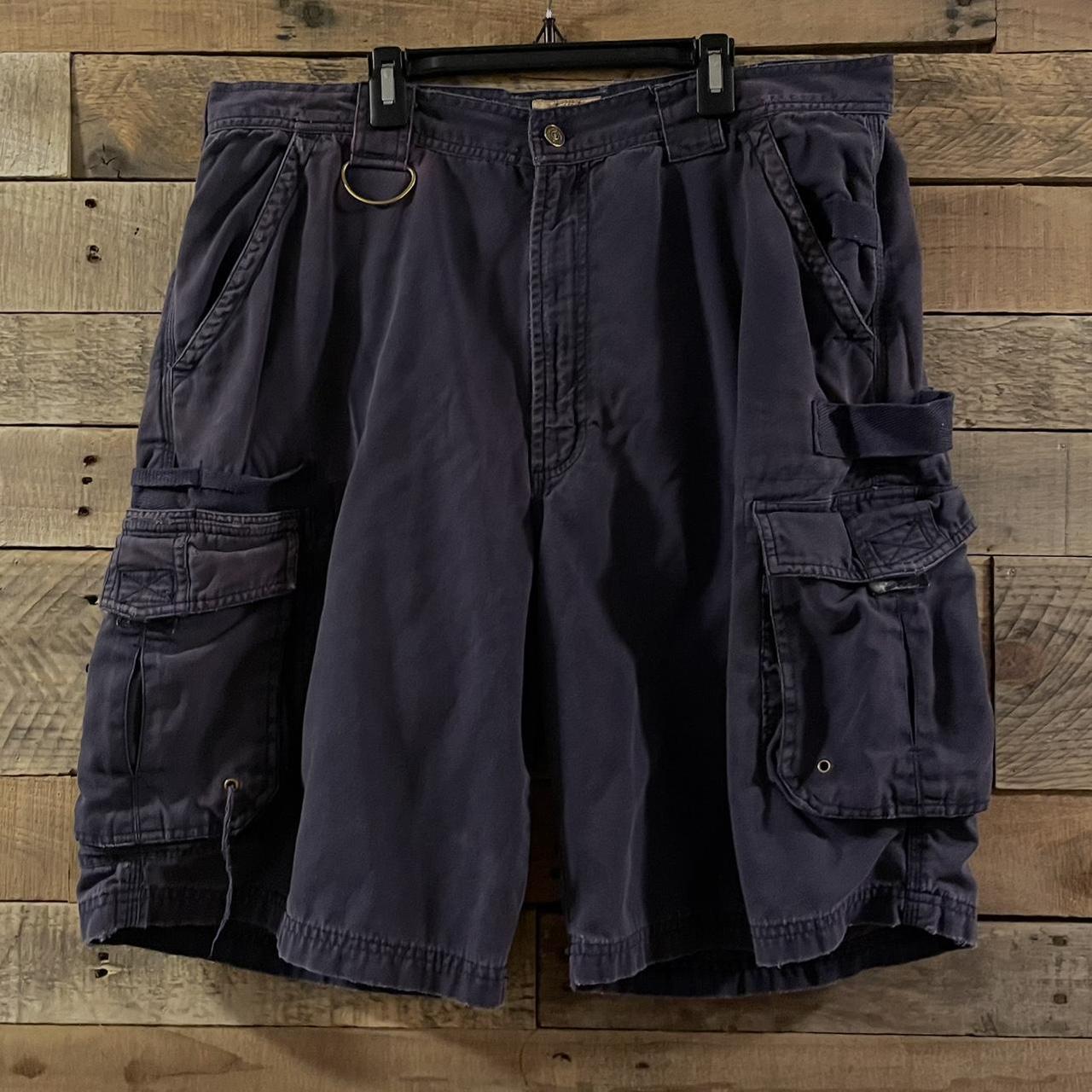 Purple WearGuard wide-leg cargo shorts Waist size... - Depop