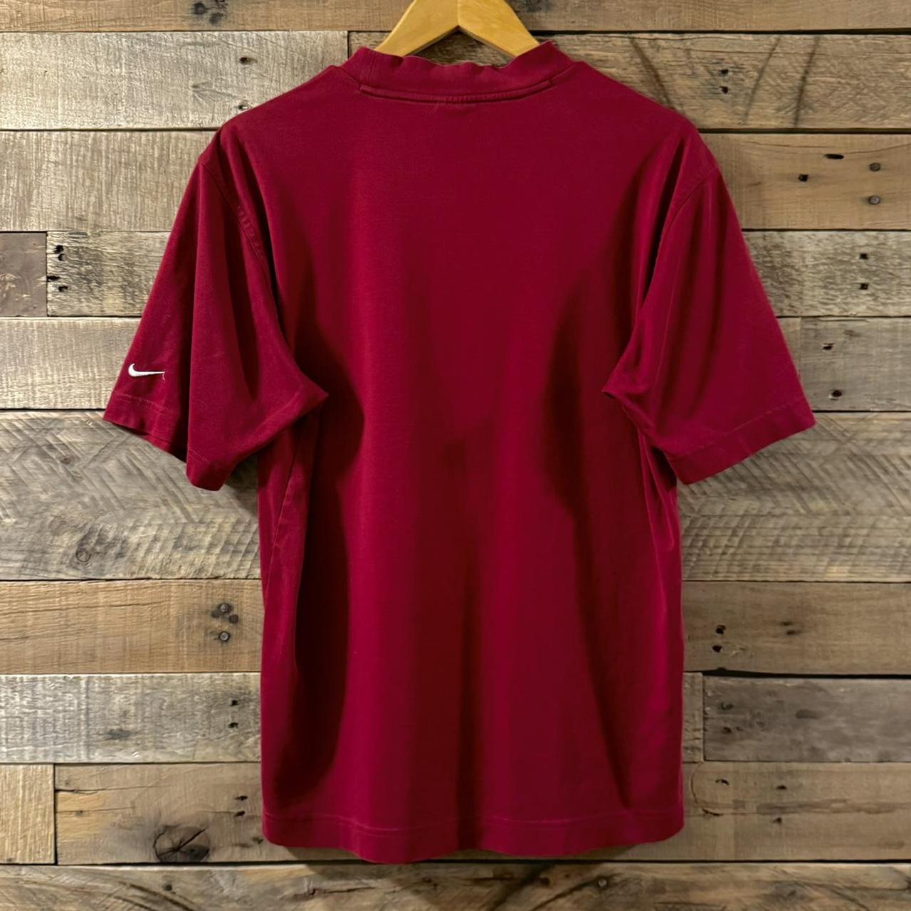 womens red nike golf shirt