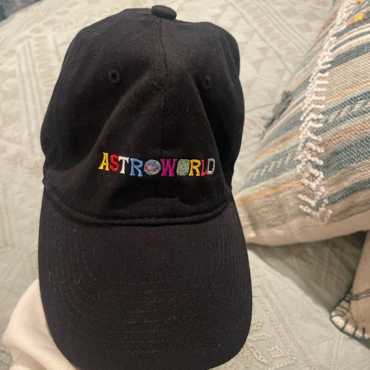 Black Astroworld merch baseball cap. Hardly used and... - Depop