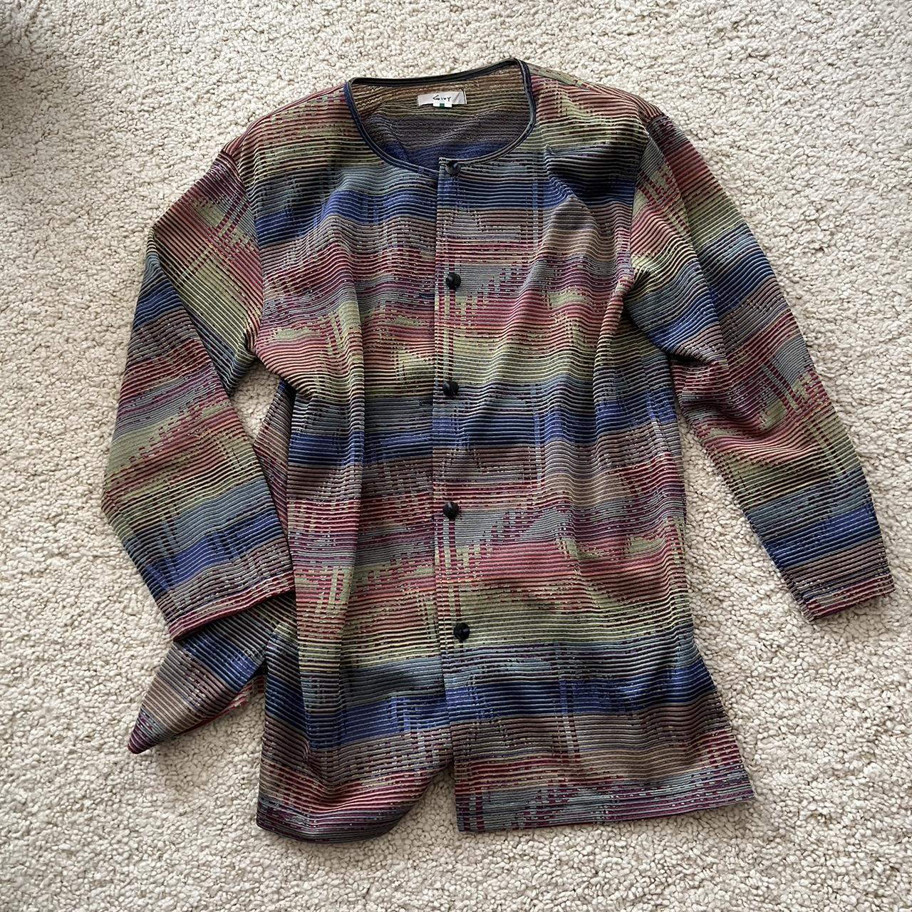 Made in Japan 90's Vintage Knit Cardigan - トップス