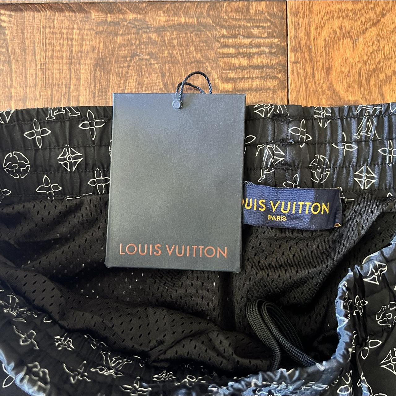 Women's Louis Vuitton monogram swimming trunks - Depop