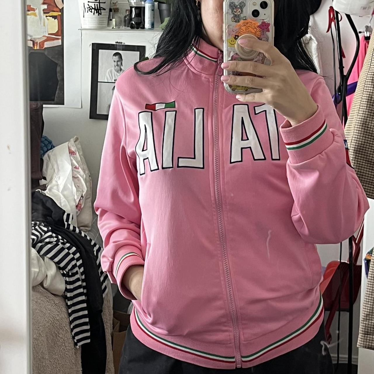 Baby Pink Italian Track Jacket one of my favourites | Depop