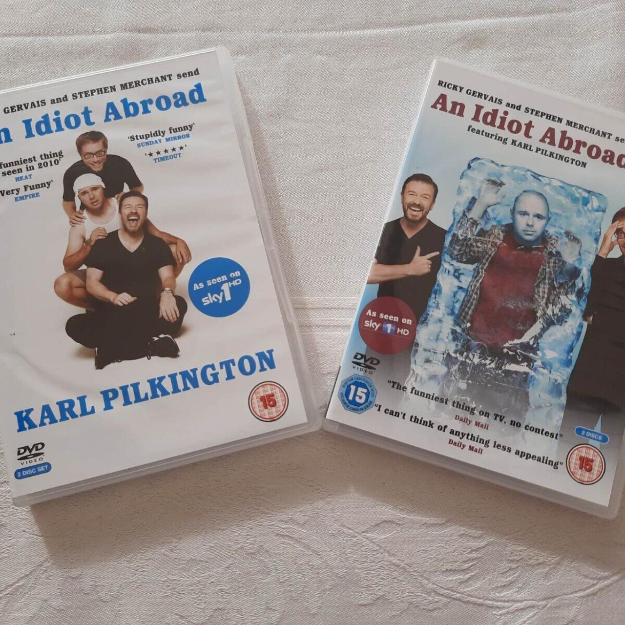 Two Dvd S Starring Karl Pilkington An Idiot Abroad Depop