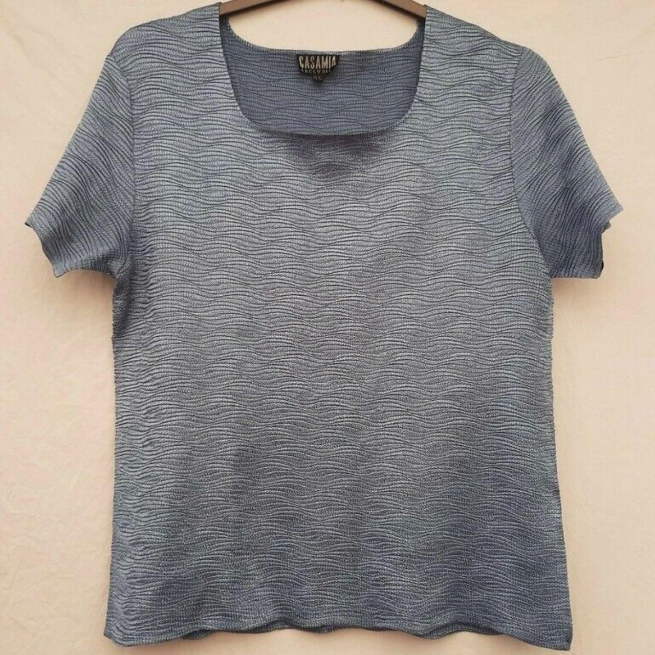 Casamia Exclusive Blue Top ~ Blouse ~ M/L Beautiful... - Depop