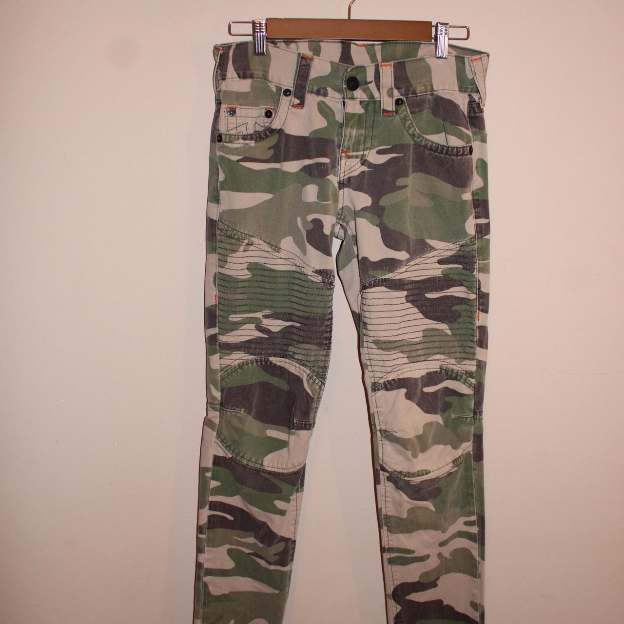 Camo True Religion jeans size 38x33 #semetary - Depop