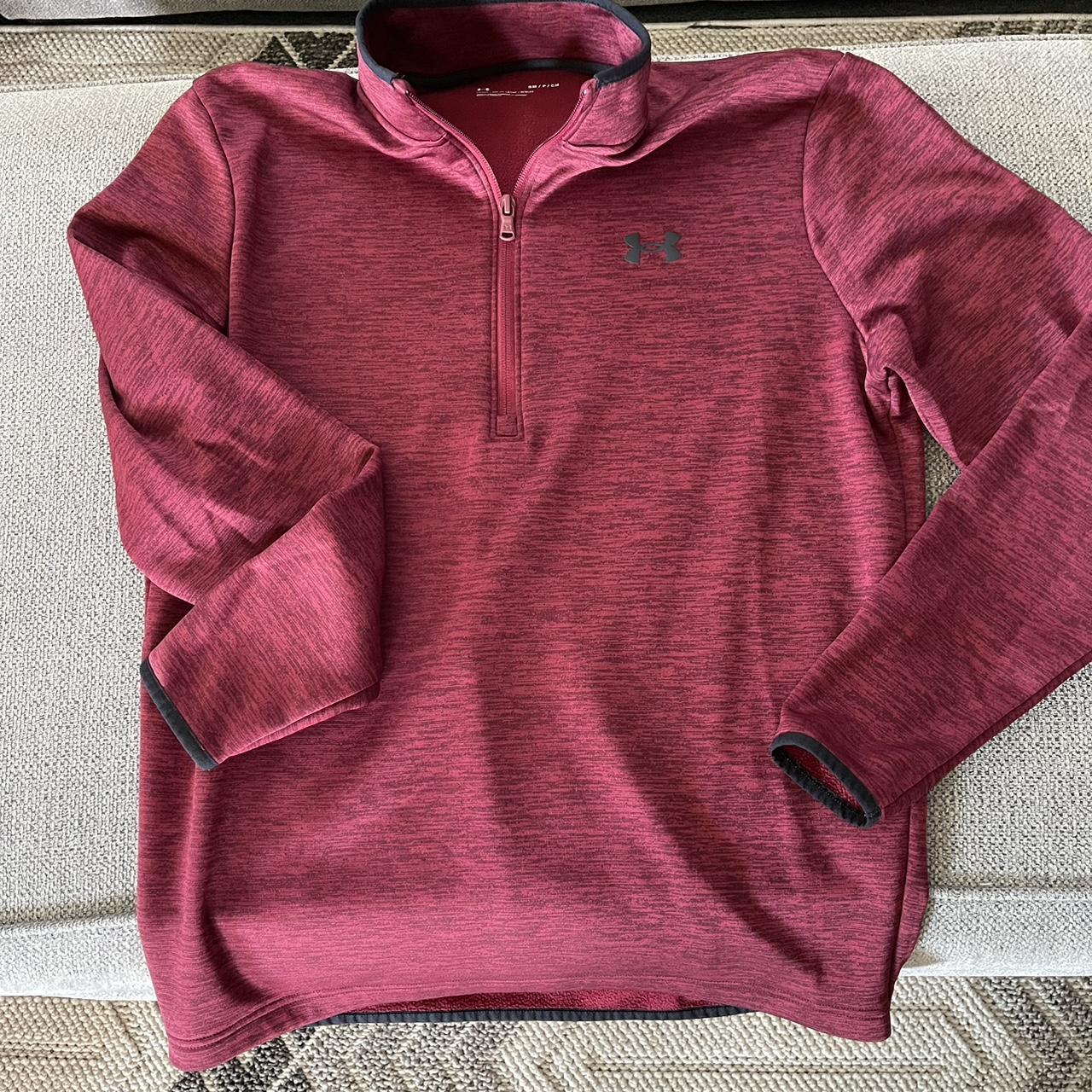 Under armour deals maroon sweatshirt