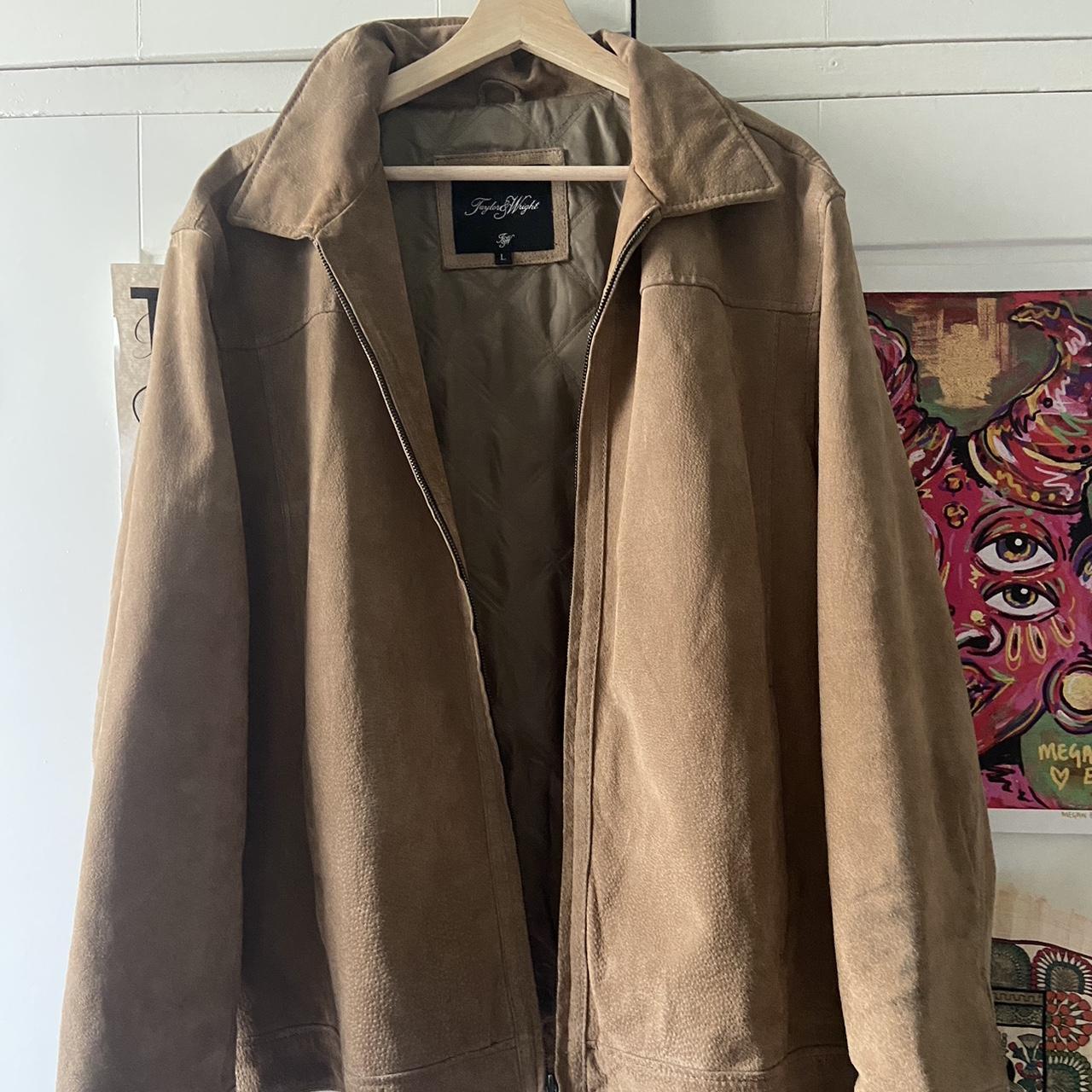 Vintage brown jacket. Size L. #vintage #jacket #coat - Depop