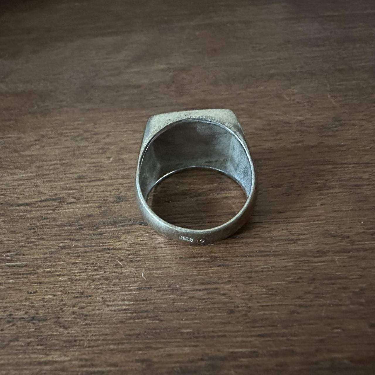 Women's Ring - Silver – S initial silver monogram… - image 2