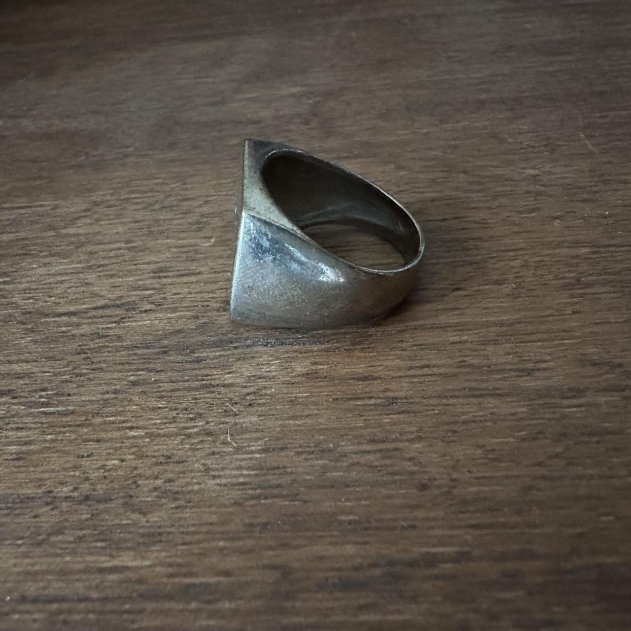 Women's Ring - Silver – S initial silver monogram… - image 4