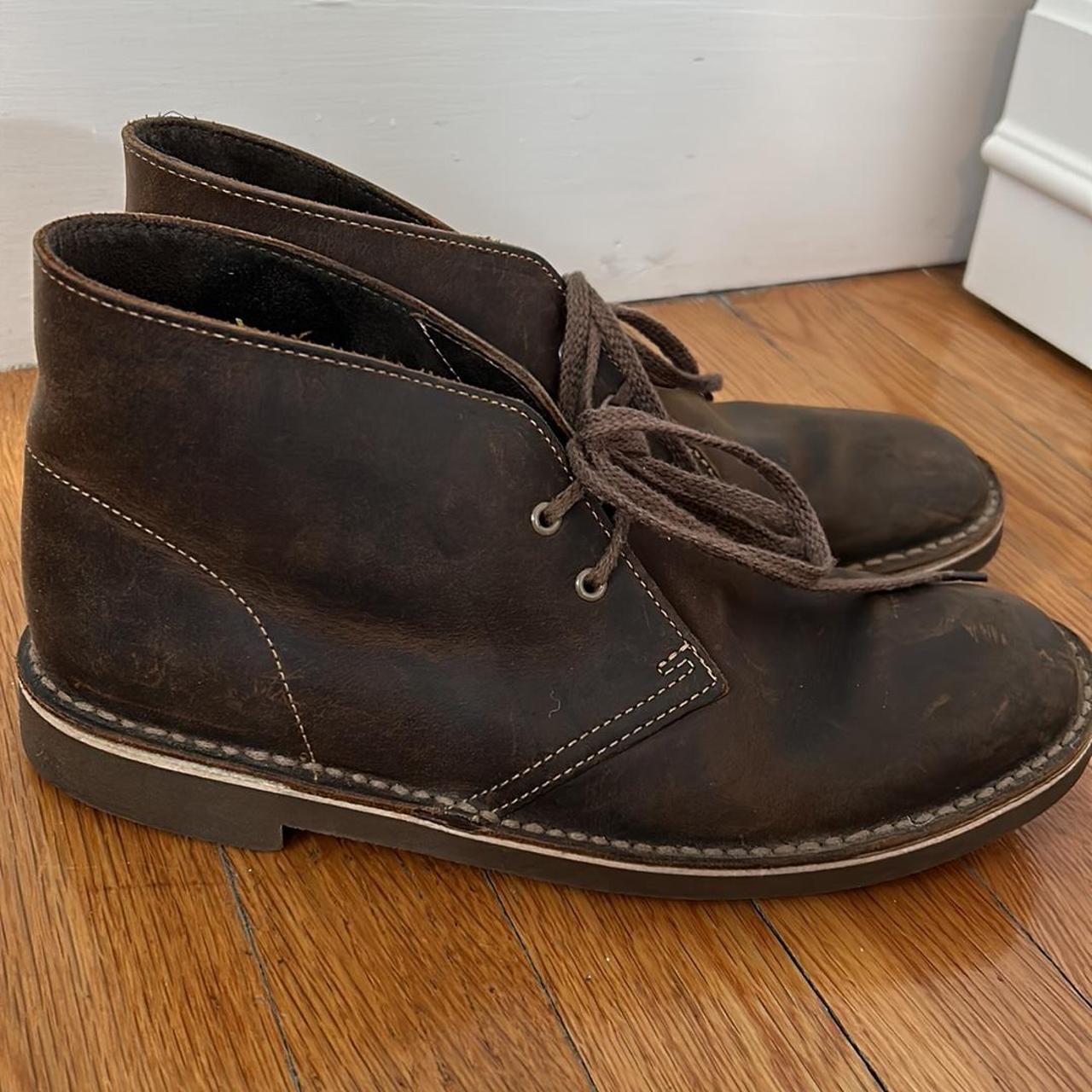 Clark’s brown leather Desert Boots, Men’s 7. Some... - Depop