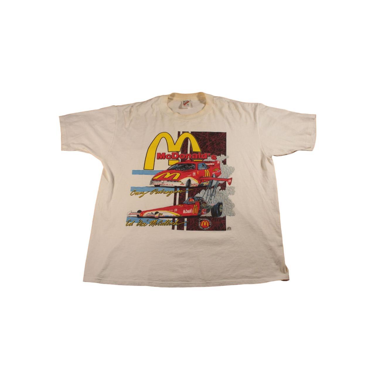Vintage 90s McDonalds Racing T-Shirt Ed Ace... - Depop