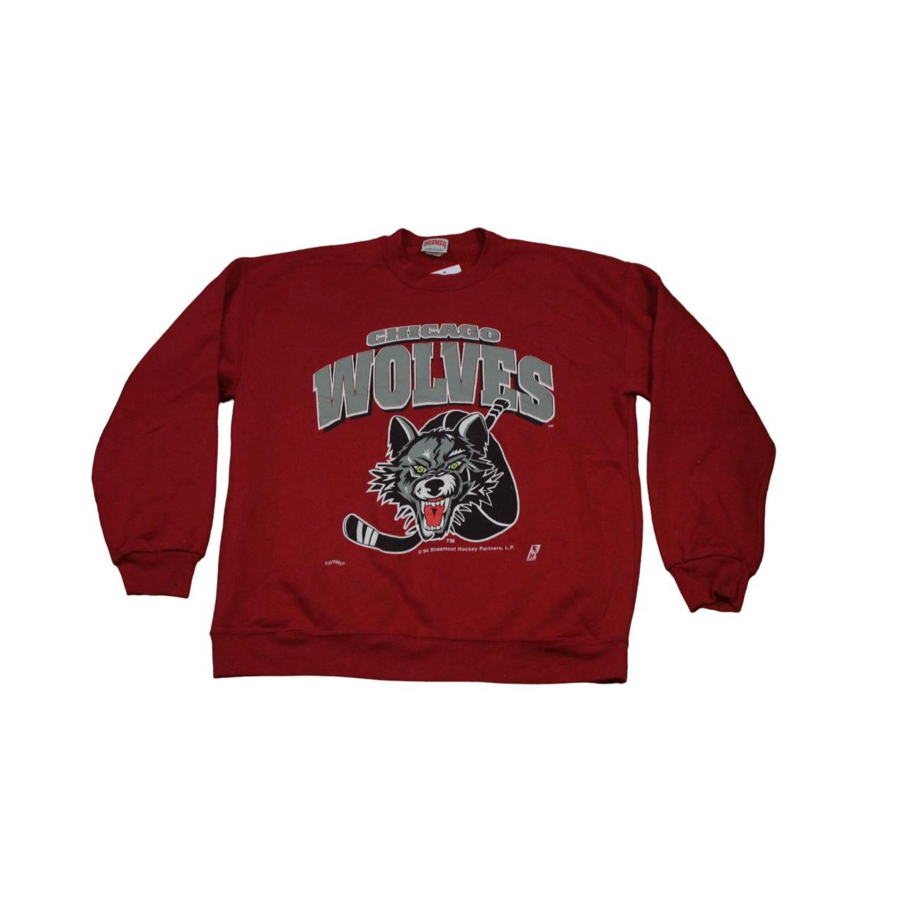 Vintage Chicago Wolves Sweater Red The item is used... - Depop