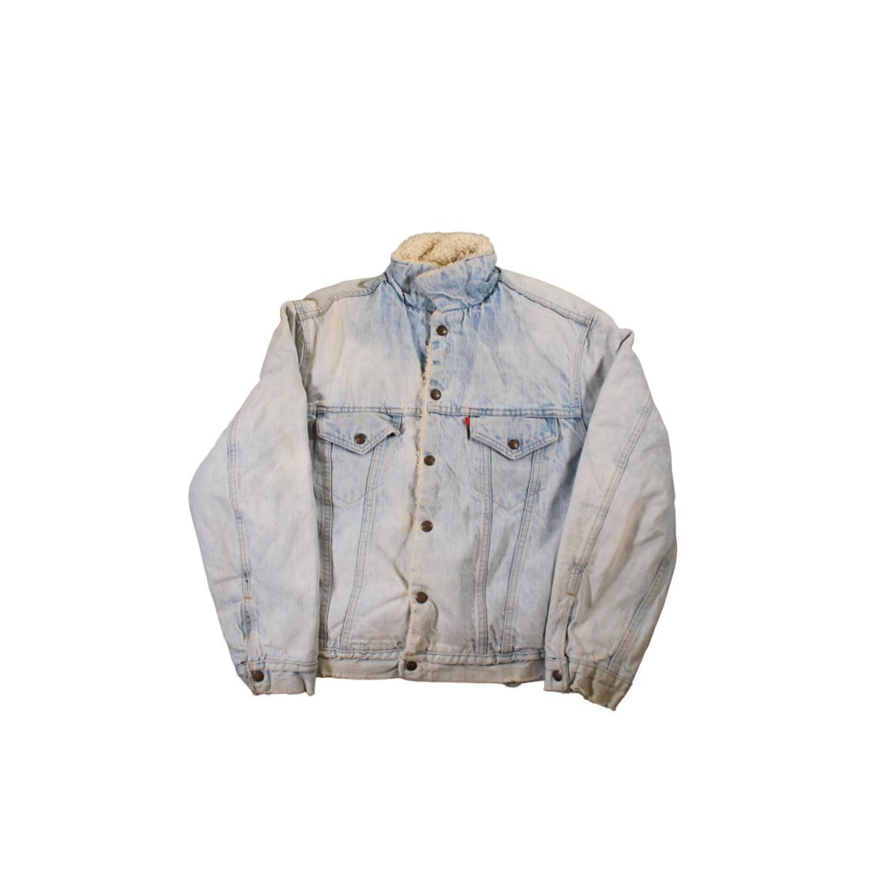 True Vintage Levi's Sherpa Lined Denim Jacket The... - Depop
