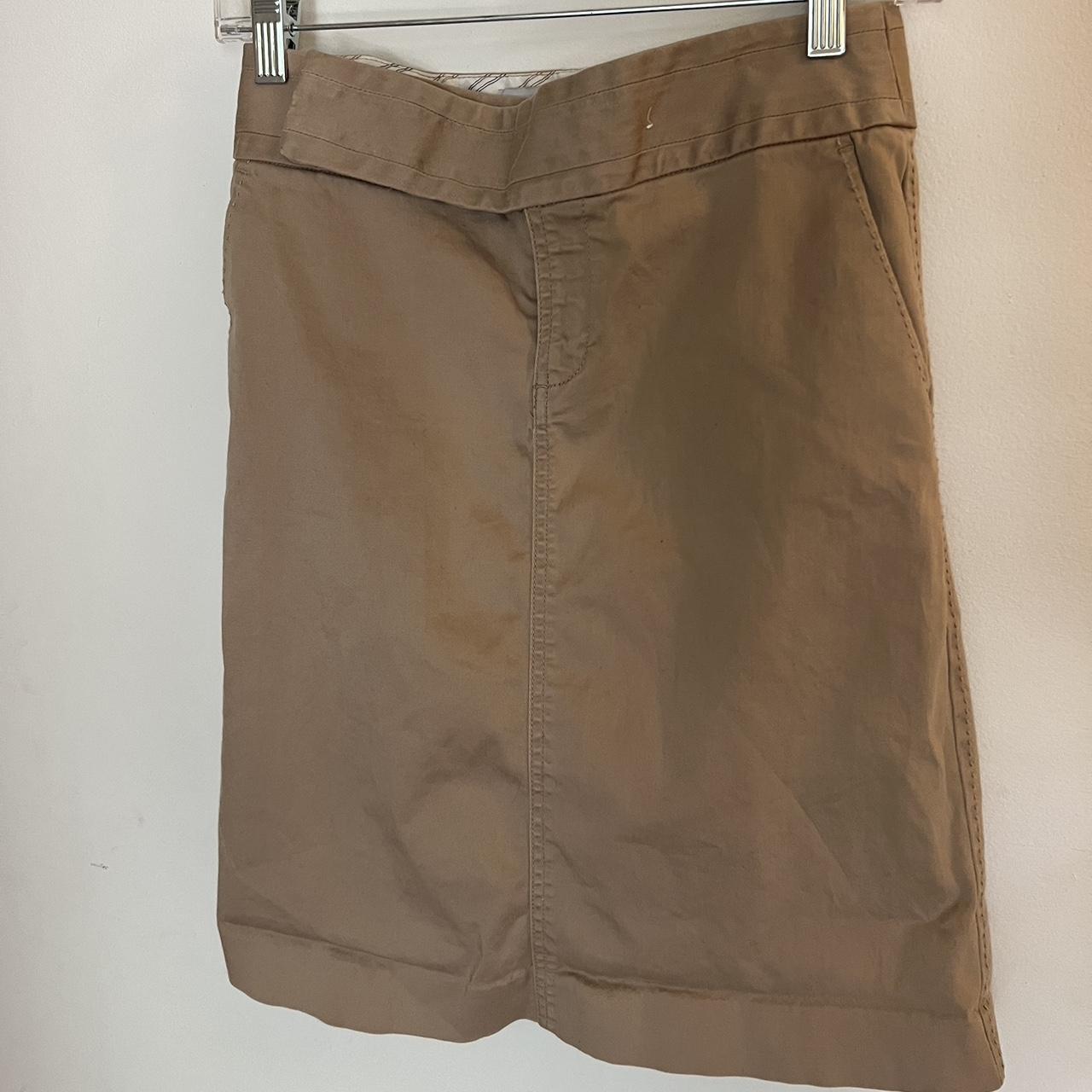 Khaki pencil 2025 skirt old navy