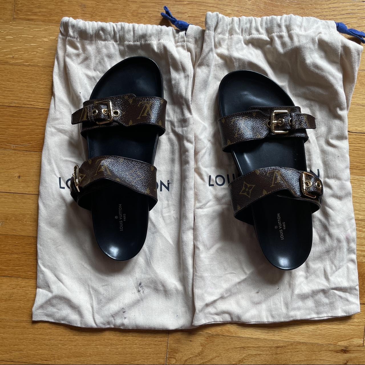 Louis Vuitton Nomad Monogram Sandals Size 39 (UK 6) - Dress Cheshire, Preloved Designer Fashion