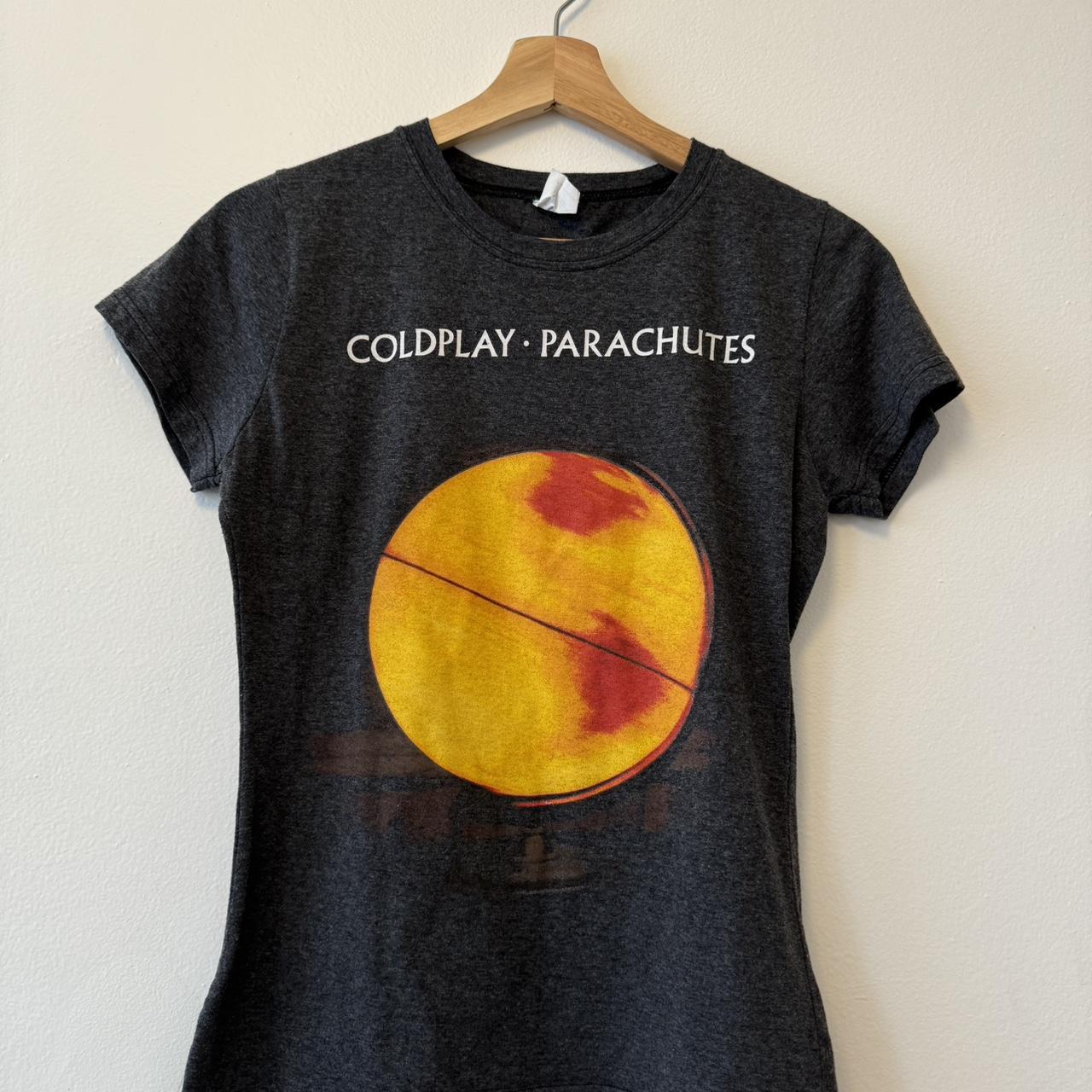 Gray Women s Coldplay Parachutes T shirt Size. Depop