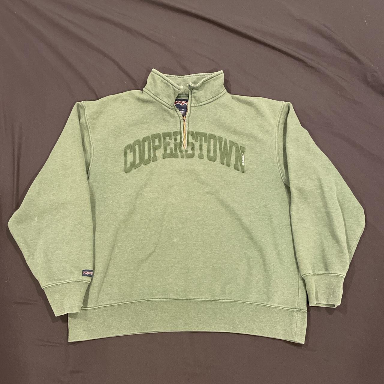 Jansport cooperstown zip up pullover XL No stains - Depop