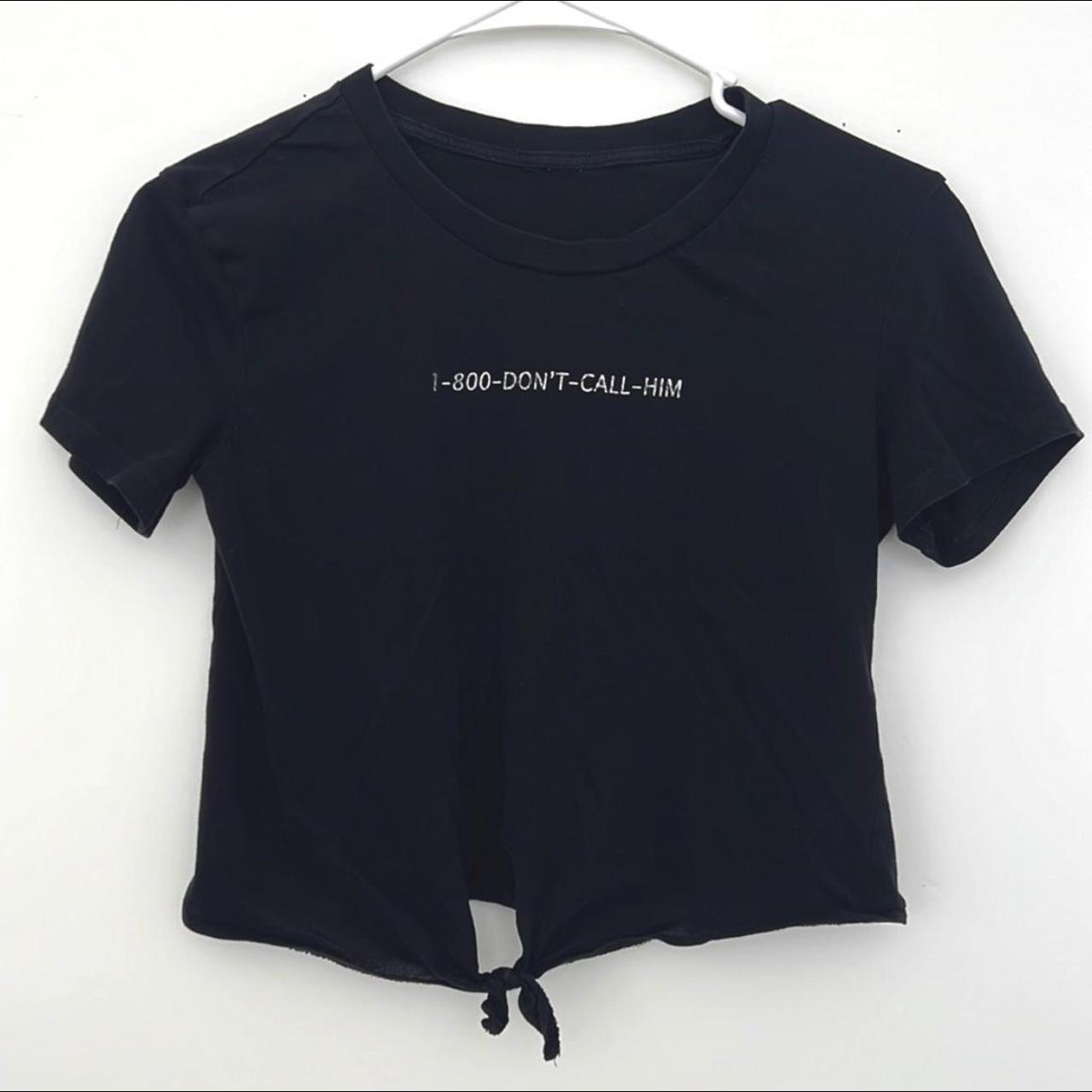 H&M Don’t Call Him Crop Tee Made in India - Depop