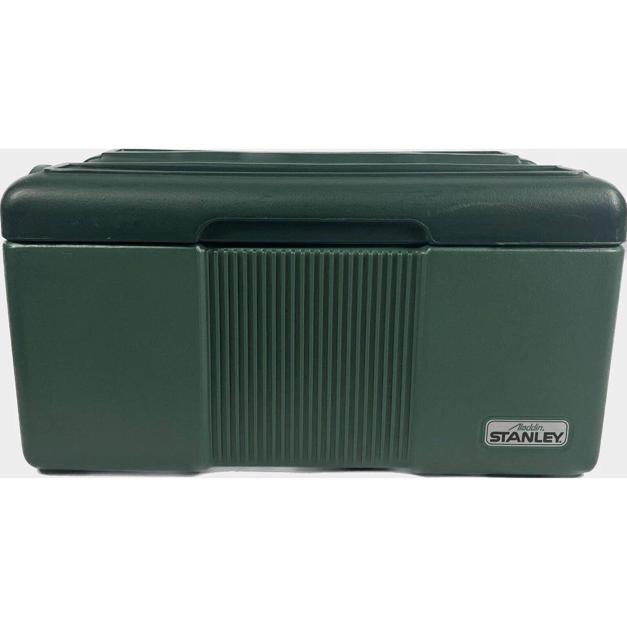 Vintage STANLEY ALADDIN Lunch Box Cooler Green 7 Qt. Without Thermos