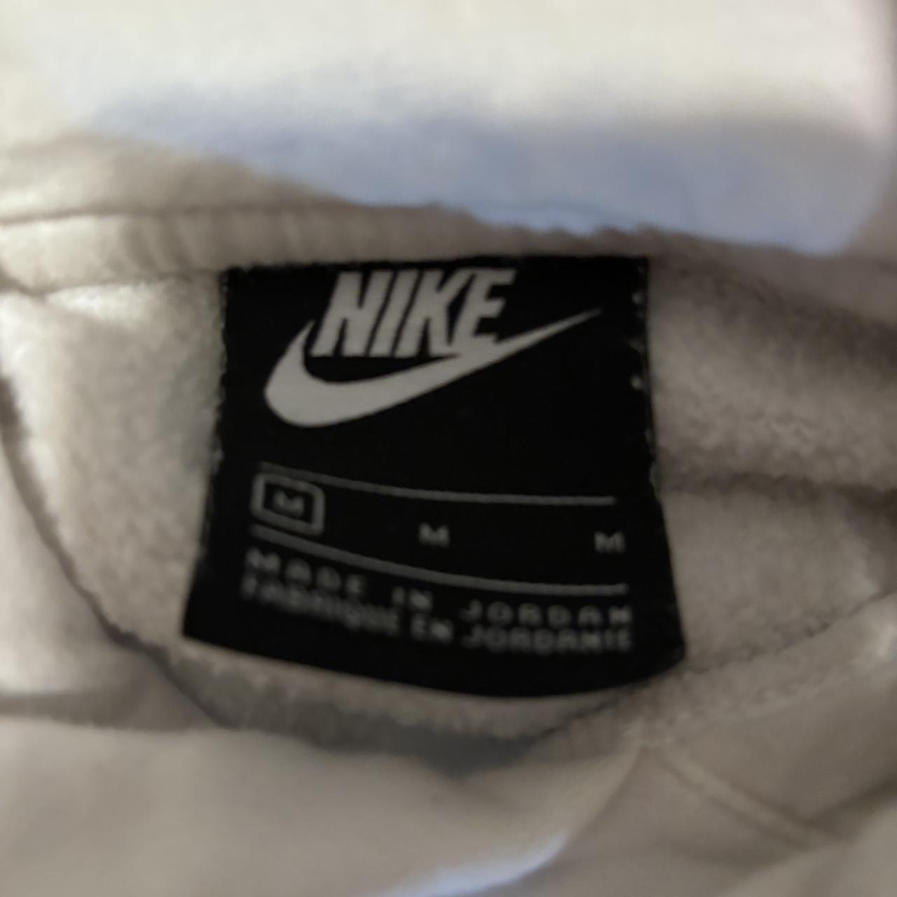 white nike hoodie stain in the middle other wise... - Depop