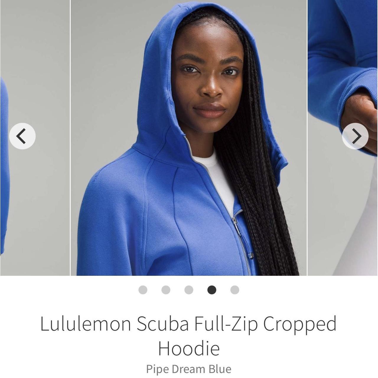Lululemon Scuba Full Zip Cropped Hoodie size 4 - Depop